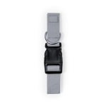 Collier en polyester avec sangle réglable et fermeture à cliquet couleur gris première vue