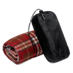 Plaid personnalisé en polaire RPET avec housse 180 g/m² Gstaad deuxième vue