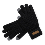 Gants tactiles en RPET avec logo imprimable sur étiquette Winter quatrième vue