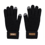 Gants tactiles en RPET avec logo imprimable sur étiquette Winter vue principale