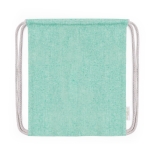 Sac à dos ficelle pour enfants en 100% coton recyclé couleur vert première vue