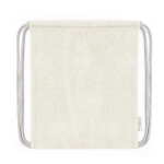 Sac à dos ficelle pour enfants en 100% coton recyclé couleur naturel première vue