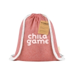 Sac à dos ficelle pour enfants en 100% coton recyclé deuxième vue