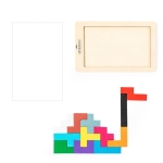 Jeu d'adresse de 12 pièces de formes et couleurs variées couleur bois première vue
