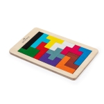 Jeu d'adresse de 12 pièces de formes et couleurs variées couleur bois  troisième vue