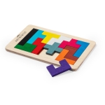 Jeu d'adresse de 12 pièces de formes et couleurs variées couleur bois quatrième vue