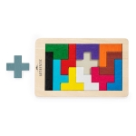 Jeu d'adresse de 12 pièces de formes et couleurs variées couleur bois cinquième vue