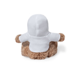 Peluche en forme de lapin avec sweat blanc personnalisable troisième vue