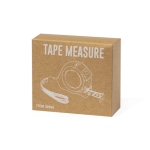 Mètre ruban à corps transparent et dragonne de transport 5M couleur transparent vue avec boîte