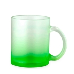 Tasse en verre au fini mat avec coloris translucides 350ml couleur vert première vue