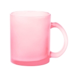 Tasse en verre de différentes couleurs apte à la sublimation 350ml couleur rose première vue