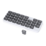 Pilulier mensuel en forme de clavier d'ordinateur avec 31 cases quatrième vue