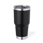 Gobelet en acier inoxydable à double paroi avec doseur 600ml couleur noir première vue