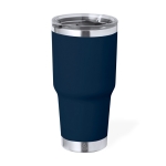 Gobelet en acier inoxydable à double paroi avec doseur 600ml couleur bleu marine première vue