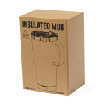 Tasse en acier inoxydable à double paroi avec anse rigide 600ml