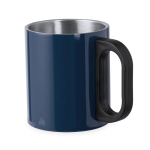 Tasse double paroi en acier inoxydable avec anse en plastique 300ml deuxième vue
