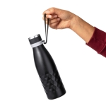 Bouteille en inox double paroi à dragonne en silicone 550ml  troisième vue