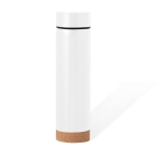 Thermos en acier inoxydable à double paroi avec infuseur 470ml couleur blanc première vue