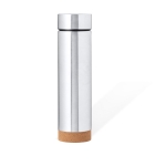 Thermos en acier inoxydable à double paroi avec infuseur 470ml couleur argenté première vue