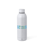 Bouteille en acier inoxydable recyclé aux couleurs métallisées 500 ml vue principale
