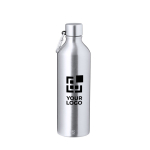 Bouteille en aluminium recyclé avec finition mate et mousqueton 800ml vue principale
