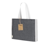 Sac à anses longues en coton recyclé et jute 140g/m²  troisième vue