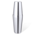 Shaker en acier inoxydable composé de deux verres 500ml couleur argenté première vue