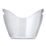 Seau à glace en plastique transparent à double poignée latérale 8L couleur transparent première vue