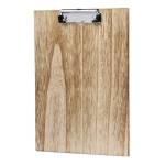 Porte-bloc en bois avec pince pour documents A4 couleur bois deuxième vue