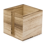 Porte-serviettes en bois avec fente latérale pour un accès facile couleur bois première vue