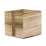 Porte-serviettes en bois avec fente latérale pour un accès facile couleur bois  troisième vue