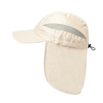 Casquette bicolore en microfibre à élastique et couvre-nuque  troisième vue