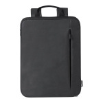 Sac à dos extensible en RPET pour ordinateur 15” avec fixation valise couleur noir première vue