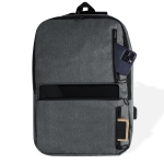 Sac à dos en RPET pour ordinateur portable 15” avec 3 poches frontales  troisième vue