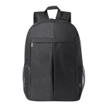 Sac à dos en RPET pour ordinateur 15” avec poches latérales en filet couleur noir première vue