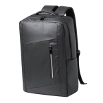 Sac à dos pour ordinateur 15” en similicuir avec fixation valise deuxième vue