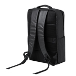 Sac à dos pour ordinateur 15” en similicuir avec fixation valise  troisième vue