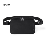 Sac banane en polyester RPET avec fermeture à double tirette et boucle