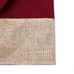Sac en 100% coton coloré avec base en jute 120g/m²  troisième vue