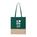 Sac en 100% coton coloré avec base en jute 120g/m² vue principale