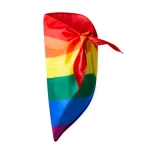 Bandana en polyester multicolore avec coutures de renfort deuxième vue