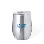 Gobelet double paroi en acier inoxydable recyclé avec doseur 340 ml vue principale