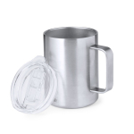 Tasse en acier inoxydable à double paroi avec doseur 370ml  troisième vue
