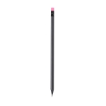 Crayon noir à mine noire avec gomme de divers coloris couleur rose première vue