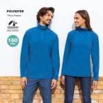 Veste en polaire avec fermeture éclair assortie 160 g/m² couleur noir