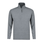 Veste en polaire avec fermeture éclair assortie 160 g/m² couleur gris troisième vue