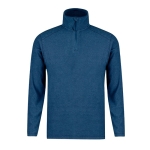 Veste en polaire avec fermeture éclair assortie 160 g/m² couleur bleu marine première vue
