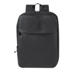 Sac à dos en similicuir pour ordinateur 15” avec poche frontale couleur noir première vue