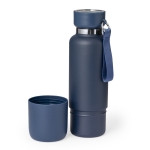Thermos en inox de 500 ml avec gobelet de 300 ml et dragonne  troisième vue