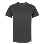 T-shirt en coton recyclé et RPET, couleurs simples 150 g/m² couleur noir première vue